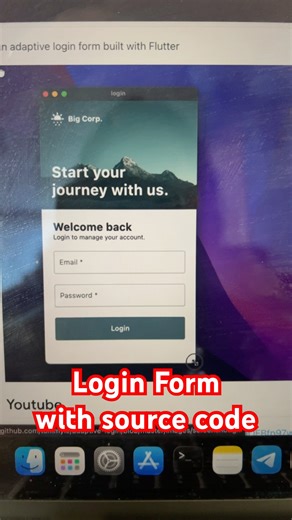 🔥 Animated Login Form #flutter #loginui #form #flutterui #shorts