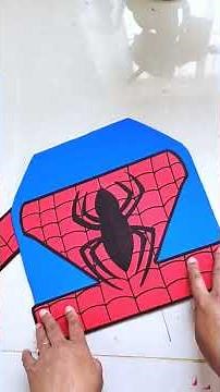 easy spiderman costume DIY | Handmade | fancy dress | Halloween | simple design | fun activities
