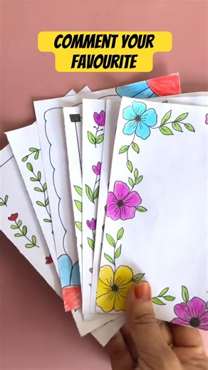 Beautiful front page designs project ideas. #frontpagedesign #schoolproject #borderdesign #artnaz