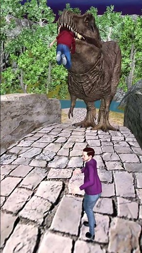 Rexy Dinosaurs Attack A Family At Dinosaur Park #dinosaur #dinosaurvideos