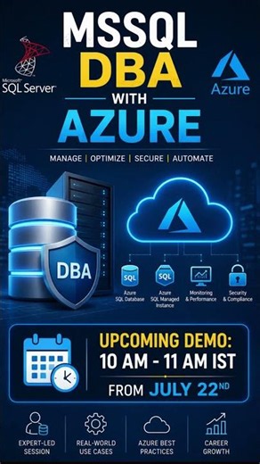 🚀 Ready for a High Paying IT Career Join SQL School's FREE Live Demo Classes!