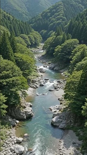 日本の夏の癒し旅🌿美しい渓谷と清らかな水の絶景✨