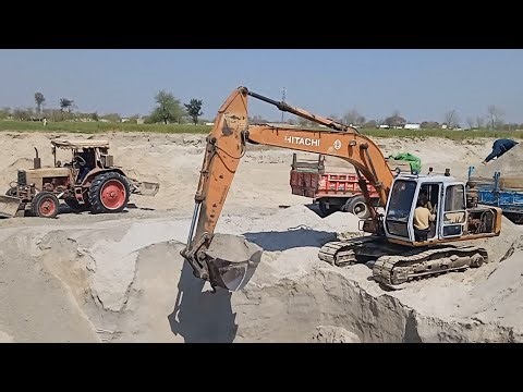 Efficient Excavator Operation: Sand Loading Process Explained | Machine Mania