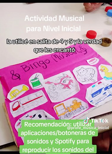 Bingo Musical: Actividad Educativa para Niños en Nivel Inicial