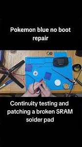 This pokemon blue game was broken, let's repair it!!! #repair #nintendo #pokemon