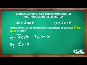 Componentes Rectangulares De Un Vector Ejercicio 1