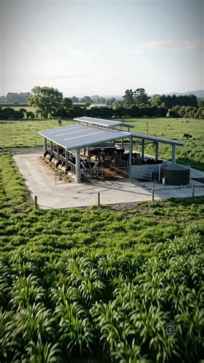 Modern High-tech Dairy Shed for 10 Cows Farm