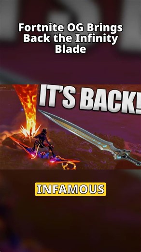 Fortnite OG brings back the Infinity Blade after Unvaulting vote