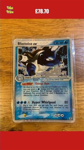 😳 Rare Blastoise sold for £78.70 😳 #pokemon