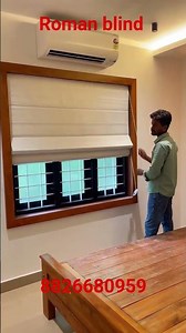 Roman blinds installation #blinds #viral #windowblinds