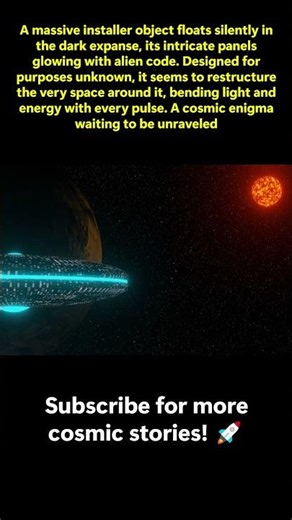 Alien Installer Object in Deep Space | 3I Atlas Sci-Fi Exploration