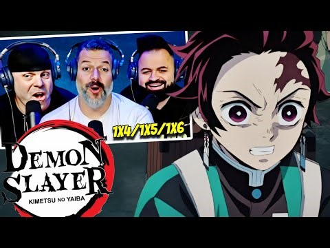 Demon Slayer reaction season 1 episode 4/5/6 (DUB)