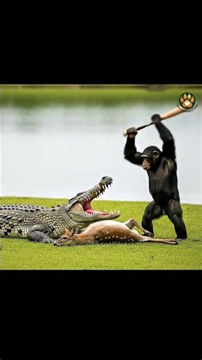 Animal Kingdom's DEADLIEST Showdown Chimpanzee vs Crocodile vs Deer