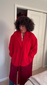 Red coat ✔️ This will go great over a basic white button down or any holiday sweater. It will be a great addition to your winter wardrobe. Grab yours! It’s from the Carla Rockmore Collection. Item A670442 https://qvc.co/leahwqvc #style #holidays #holidayseason | Leah Williams QVC