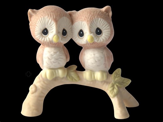 Vintage Precious Moments Porcelain Owl Figurine • Enesco Friendship Decor - Etsy