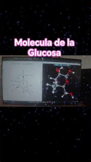 molecula de la Glucosa en la aplicación molview