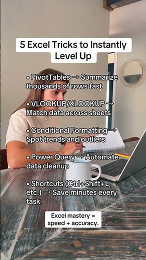 5 Excel Tricks to Instantly Level Up
