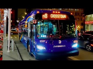 NYCT MTA M8 Bus announcements to Avenue D via Crosstown