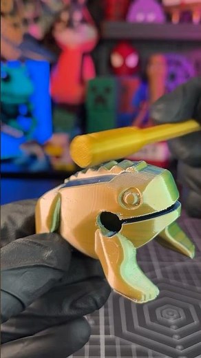 ASMR 3D Printed Croaking Frog Instrument🐸🎶🎵