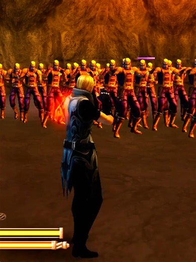 Azel Takes on 100 Enemies in God Hand Hard Gameplay