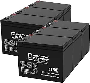 Mighty Max Battery 12V 8Ah SLA Replacement Battery for ExpertPower Exp1280-6 Pack
