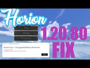 HORION Hacked Client 1.20.80 Unsupported Minecraft Version FIX