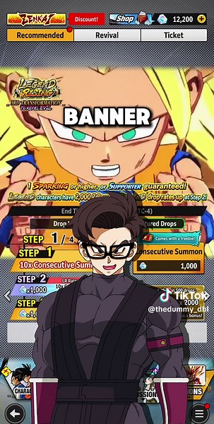 Mini SSJ3 Goku summons!! #dragonball #dragonballlegends #new #goku #daima