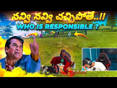 Most Funniest Gameplay Ever !! - Free Fire Telugu - Munna bhai gaming