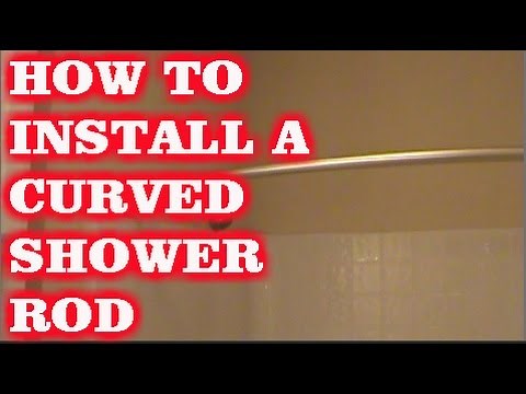 HOW TO INSTALL A CURVED SHOWER ROD