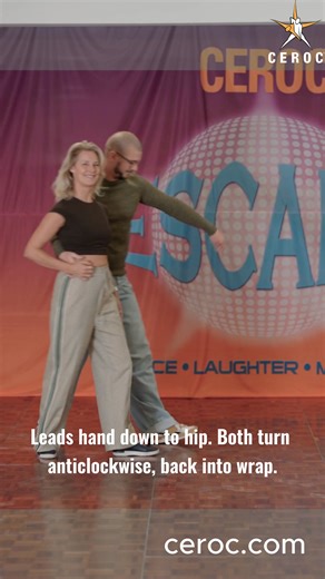Learn the Sway-Ja-Vu with Tim and Lyndsey - a beautiful flowing Ceroc move perfect for Intermediate dancers. Find a class now www.ceroc.com | Ceroc