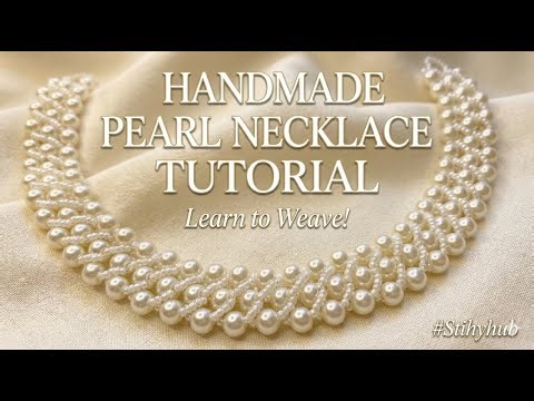 Make this Elegant Pearl Necklace at Home! ✨ Beading Tutorial