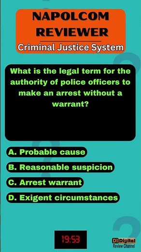 Napolcom Exam Reviewer | Mock Exam - PNP Law and History | Practice Test (13 of 30) 📚