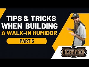 Walk In Cigar Humidor Build Part 5 (Hanging Cedar) | Cigar Prop 2023