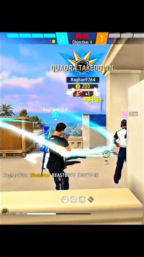 SOLO vs SQUAD 1v4 💀 Full Squad WIP#handcam #freefirehighlights #1v4 #freefire