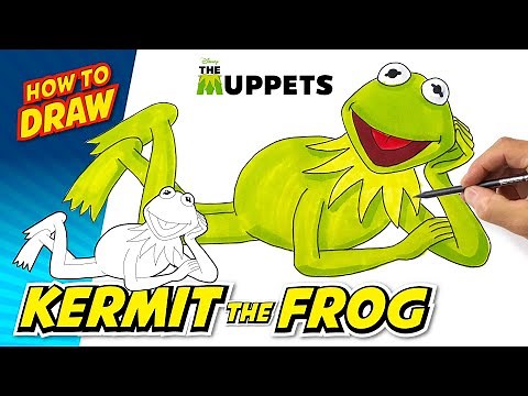 How to Draw KERMIT the FROG | Easy Steps | Sesame Street