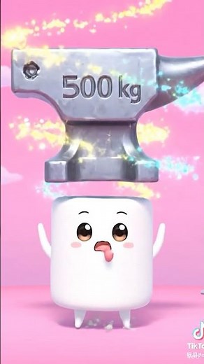 Can a Marshmallow Survive Falling Anvils? 😱🍬 #kidsanimation #animation #lumiworld