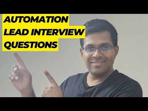ACE Your Next Job: MUST-KNOW Automation Lead Interview Questions!-Part1#automation #selenium