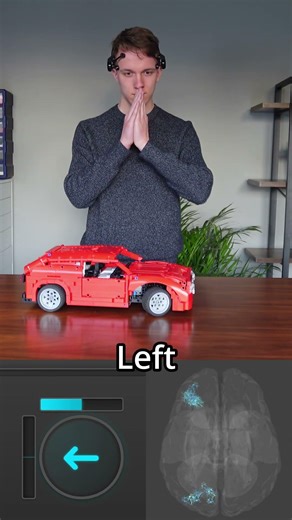 First test with my MIND CONTROLLED Lego Car...