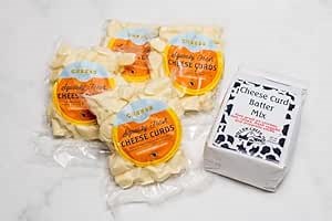 Cheese Bros Squeaky Fresh Wisconsin CHEESE CURDS | 6 ounce bags | Gourmet Gift for Families | Includes Batter Mix