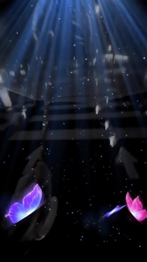 Mystical Animated Purple Butterfly Scenes