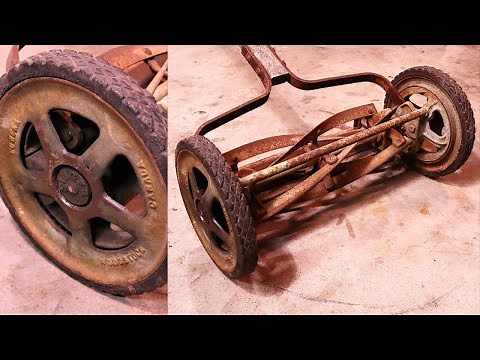 Completely Restore this Vintage Rusty Cast Iron Reel Mower