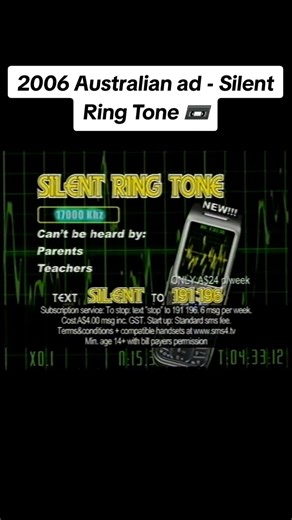 2006 Australian ad - Silent Ring Tone #sms #2000s #ringtones #vintageads #oldcommercials #phones #tv