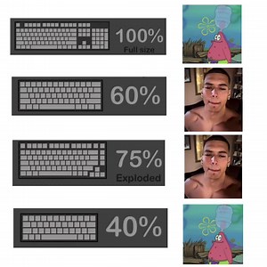 Keyboard Layouts Explained: 40% vs 60% vs 75% vs 100%