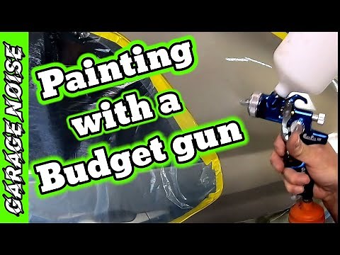 How to do paint repair on your car using a budget paint gun. auto body repair,Astro euro pro he