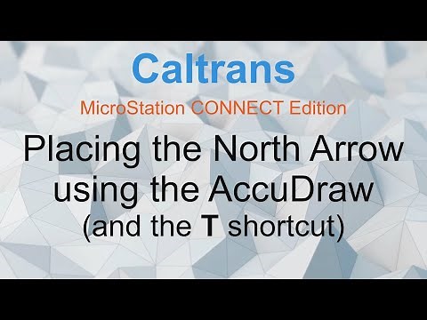 How to Place the North Arrow using the AccuDraw T