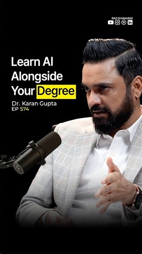Learn AI With Every Course You Take | Dr. Karan Gupta - Raj Shamani #shorts
