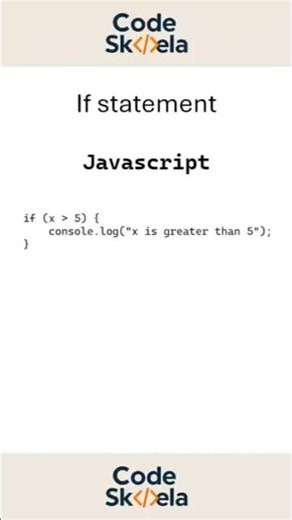 2 An If statement with different programming languages