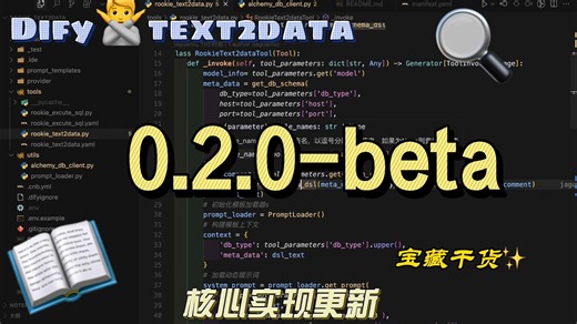 Dify text2data 数据库插件 0.2.0-beta 版本更新