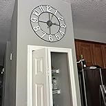 Amazon.com: Sorbus Large Wall Clock for Living Room Decor – Easy to Hang 24-Inch Big Wall Clock – Metal Wall Art for Kitchen, Bedroom, Home, Office – Analog Decorative Wall Clock (Black) : Home & Kitchen