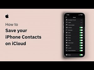 How To Save iPhone Contacts To iCloud